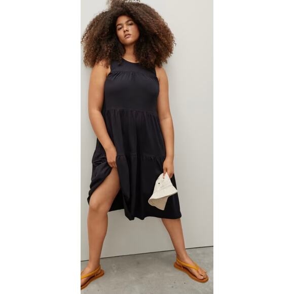 Everlane Black Midi Dress - Picture 1 of 14